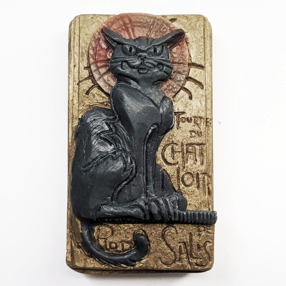 Poe's Pluto Cat Vegan Soap Bar Sauvage Eau De Parfum Scent Handmade - Picture 1 of 4